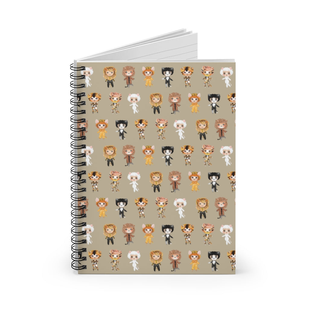 Cats Musical Spiral Notebook - Ruled Line - Broadway Gift