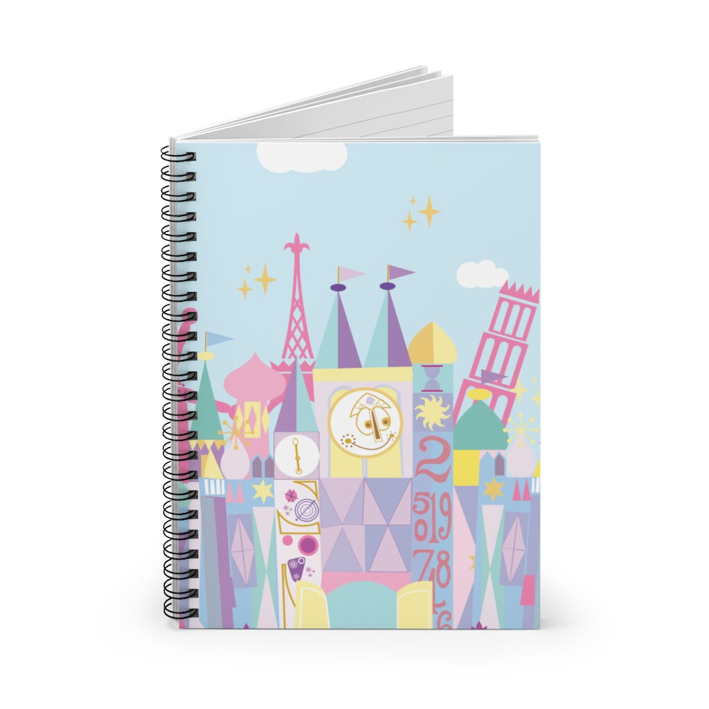 Small World Magic Kingdom - 6x8 Spiral Ruled Line Notebook