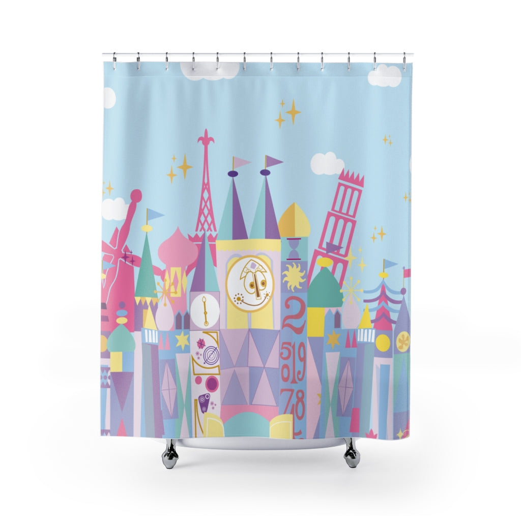 Little World, Big Park Pastel Shower Curtain