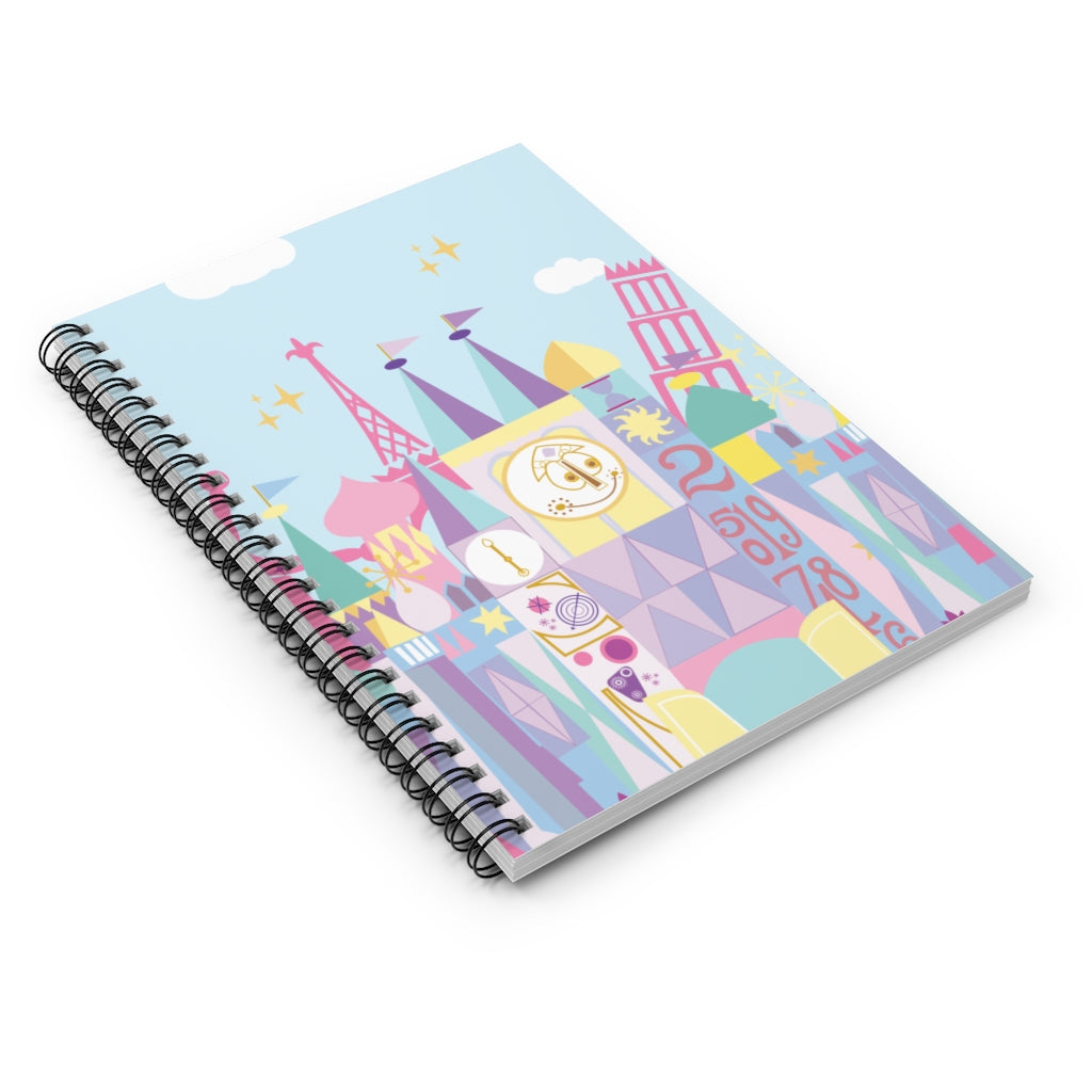 Small World Magic Kingdom - 6x8 Spiral Ruled Line Notebook