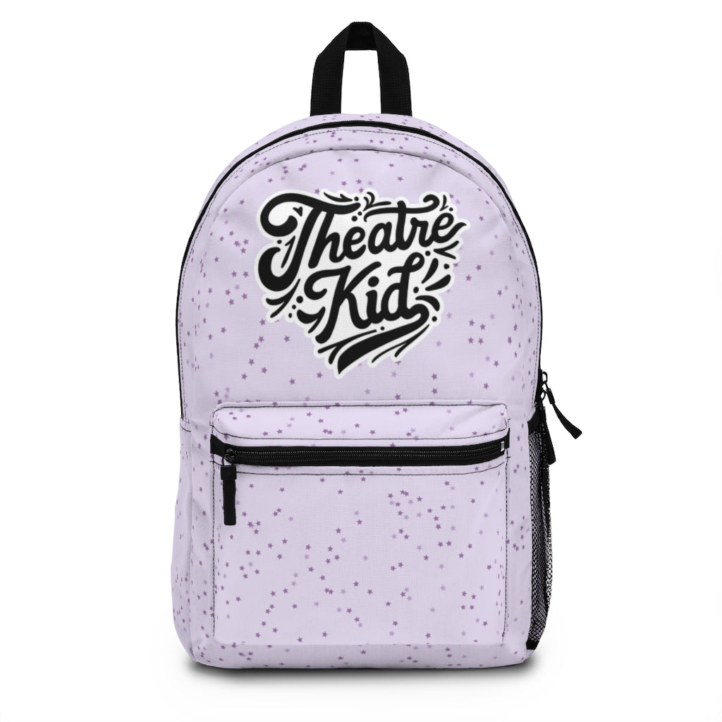 Theatre Kid Purple Backpack - Back to School Broadway Musical Youth School Bag