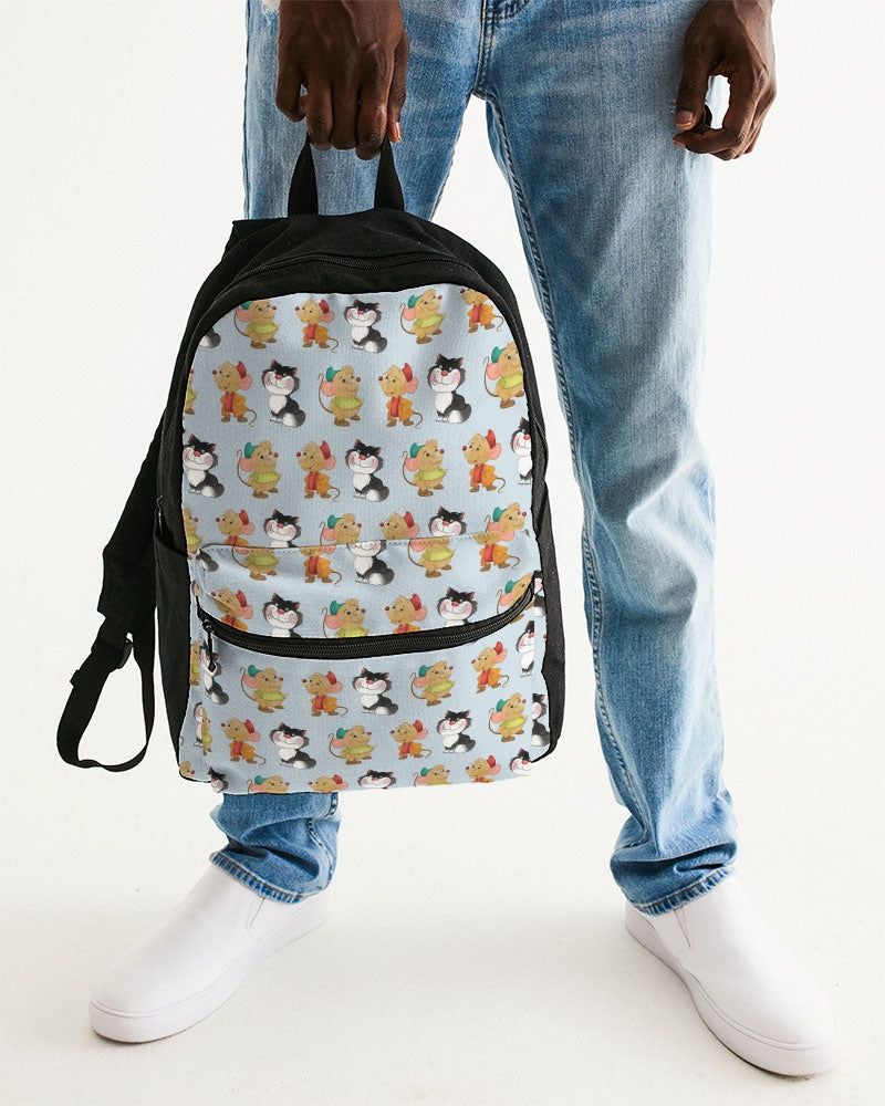Cinderelly Cat and Mouse Small Canvas Backpack