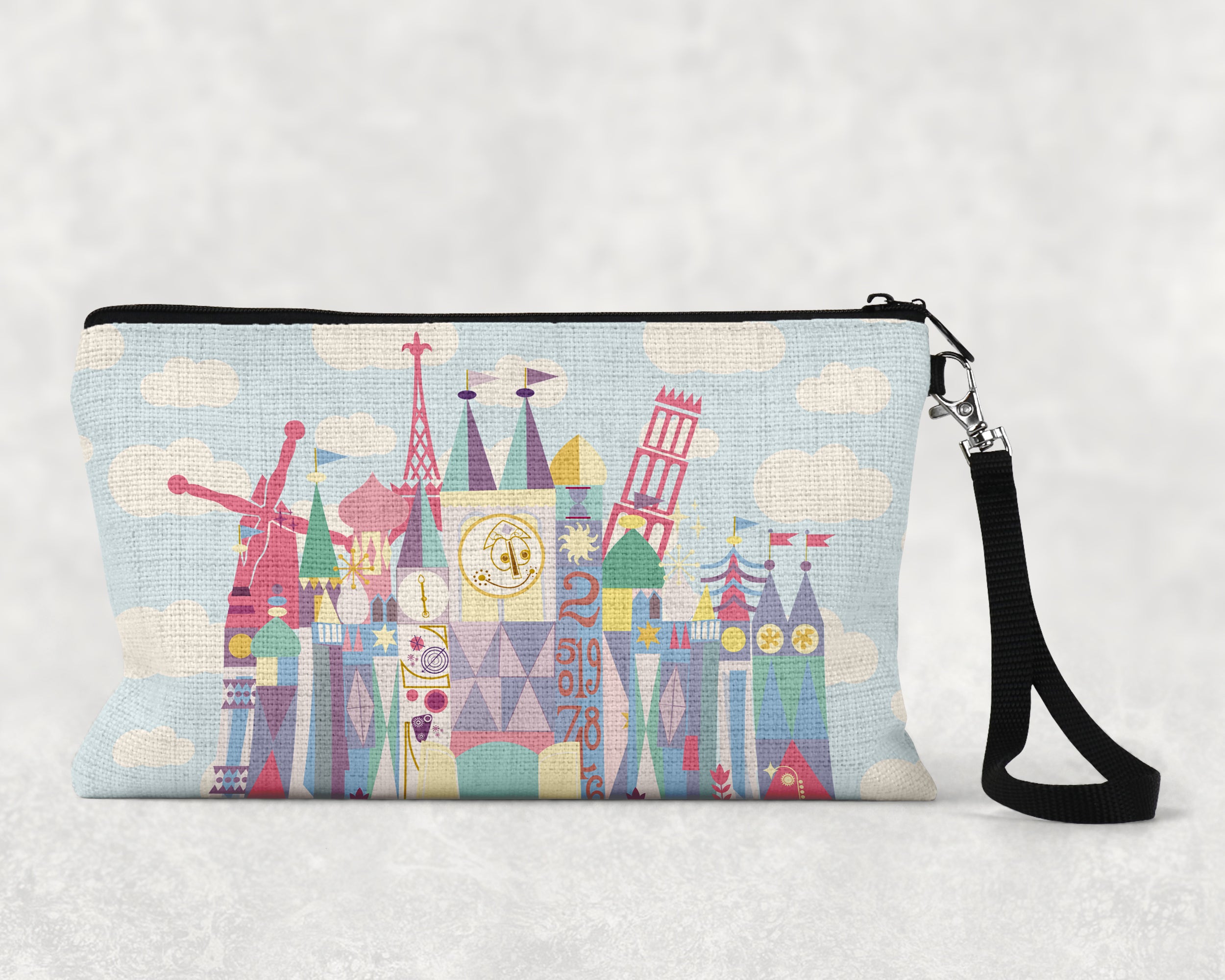 Small World Zipper Pouch - Two Sizes
