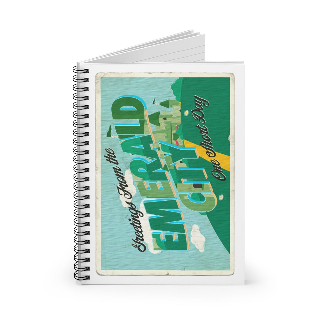 Wicked Musical Spiral Notebook - Ruled Line 6x8 - Greetings from Emerald City