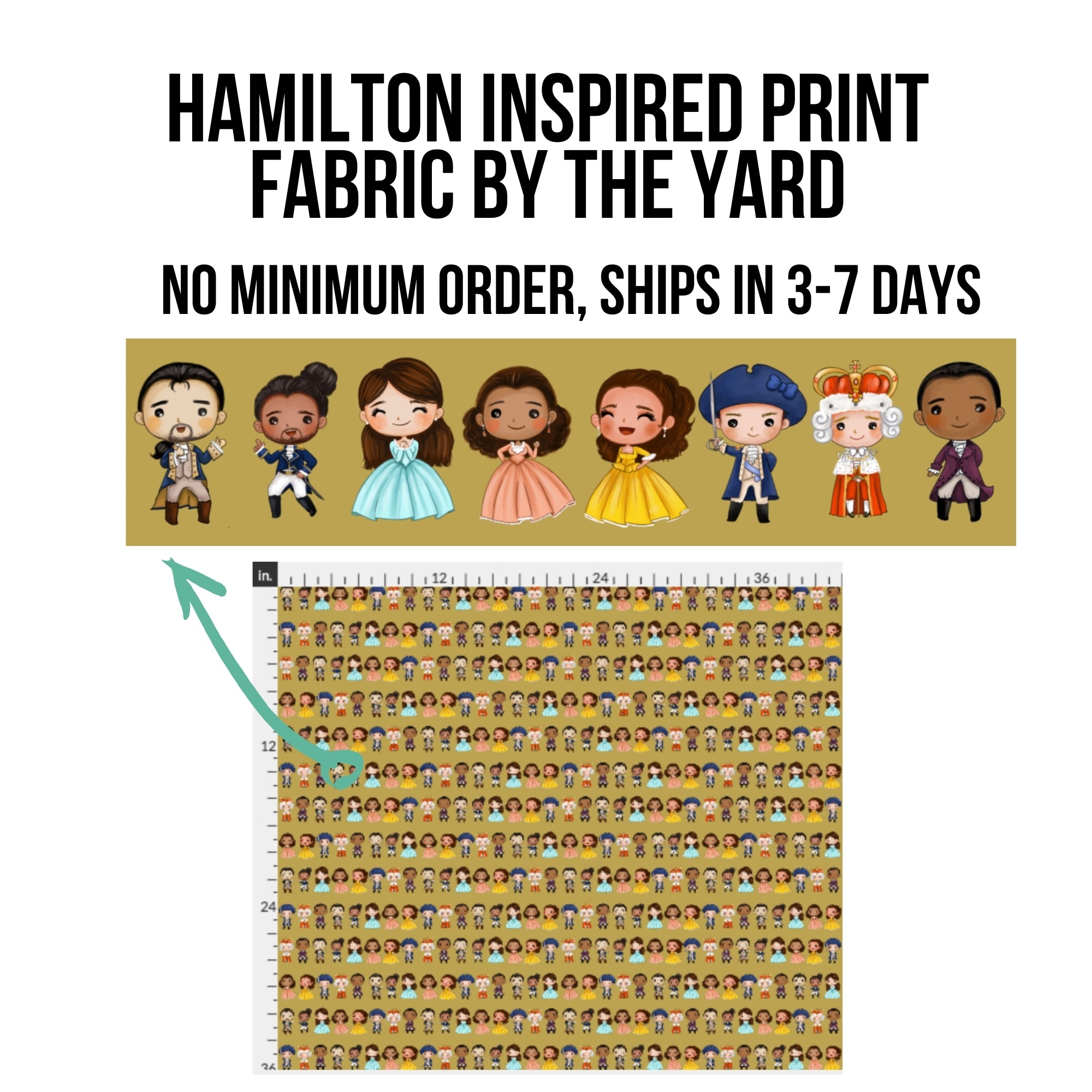 Hamilton Fan Print Fabric