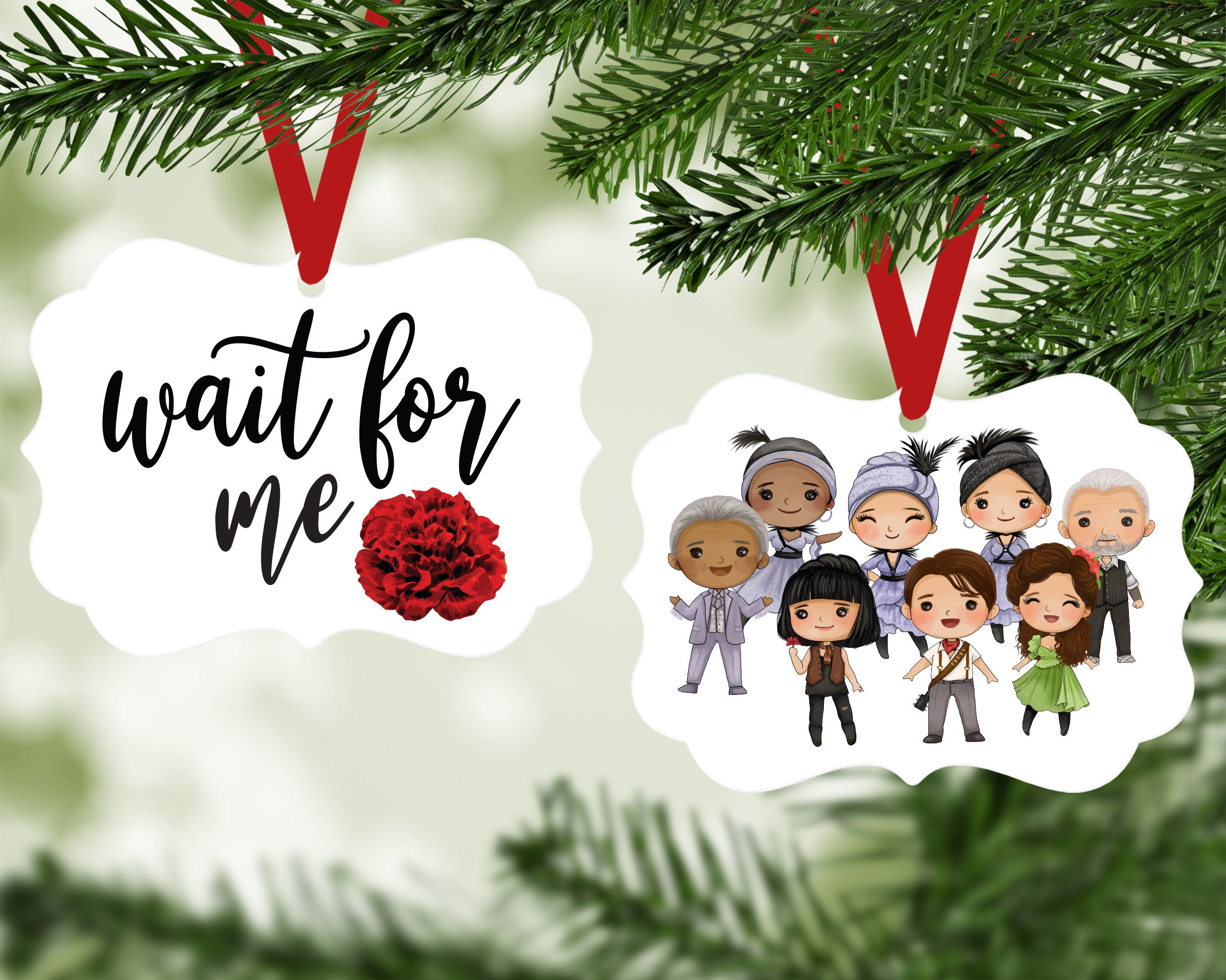 Hadestown Wait For Me Broadway Christmas Ornament
