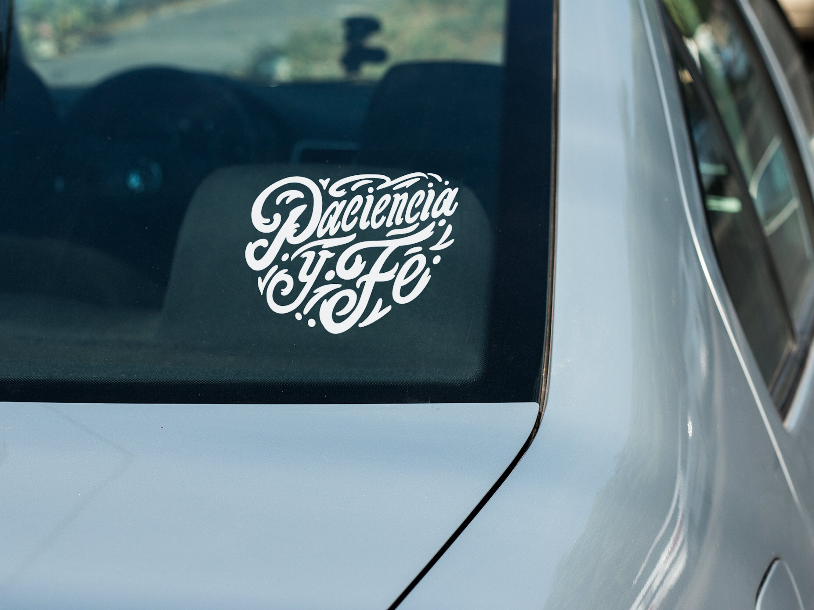 Paciencia y Fe Water Bottle Car Decal / Sticker In the Heights