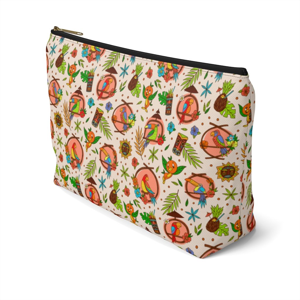 Tiki Birds Cosmetic and Accessory Pouch
