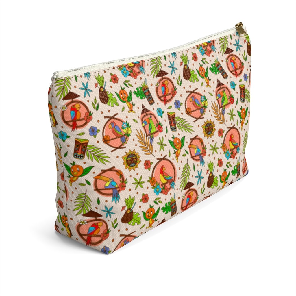 Tiki Birds Cosmetic and Accessory Pouch