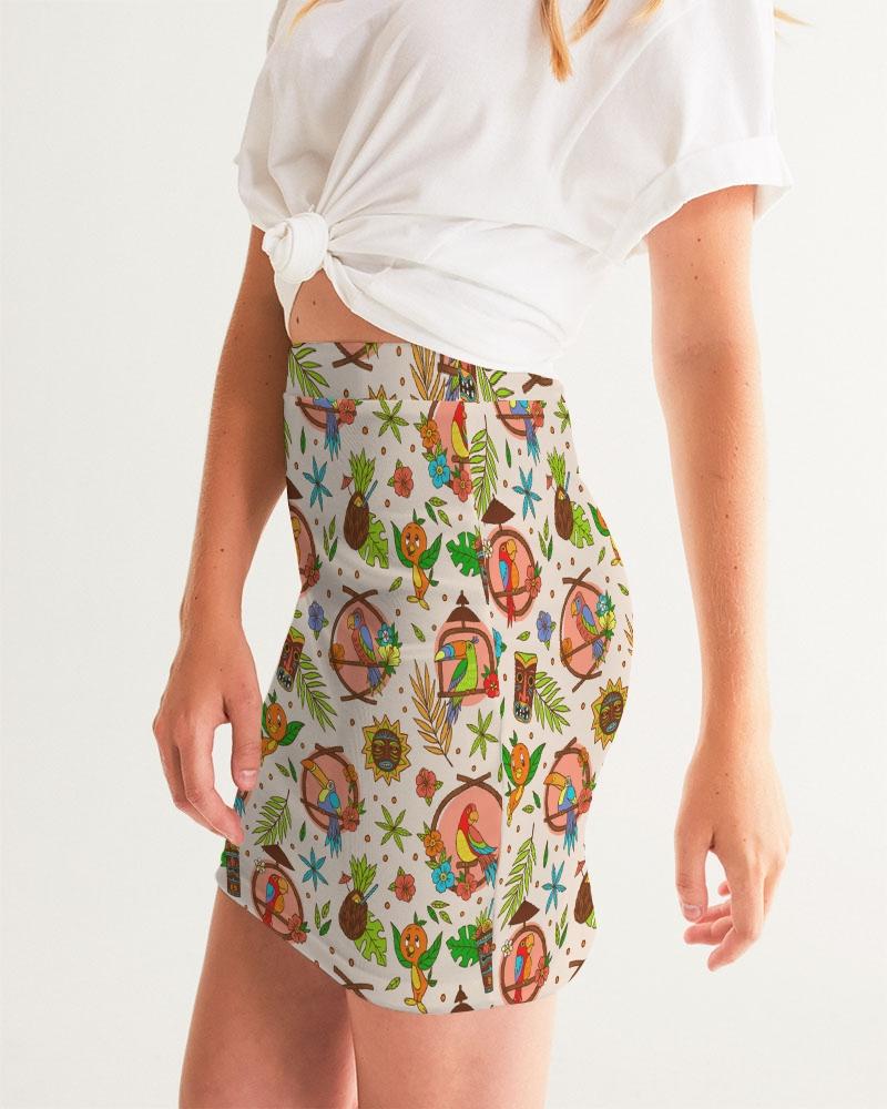 Tiki Birds Women's Mini Skirt