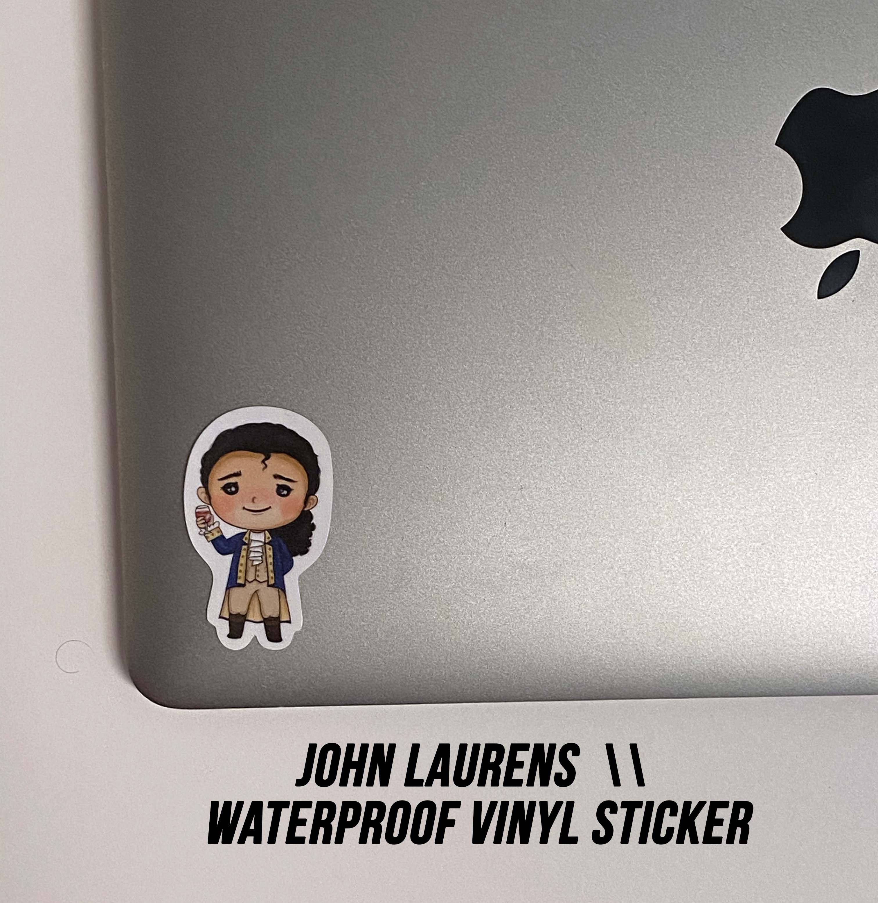 Waterproof Durable Vinyl Sticker - John Laurens - Little Shop of Geeks