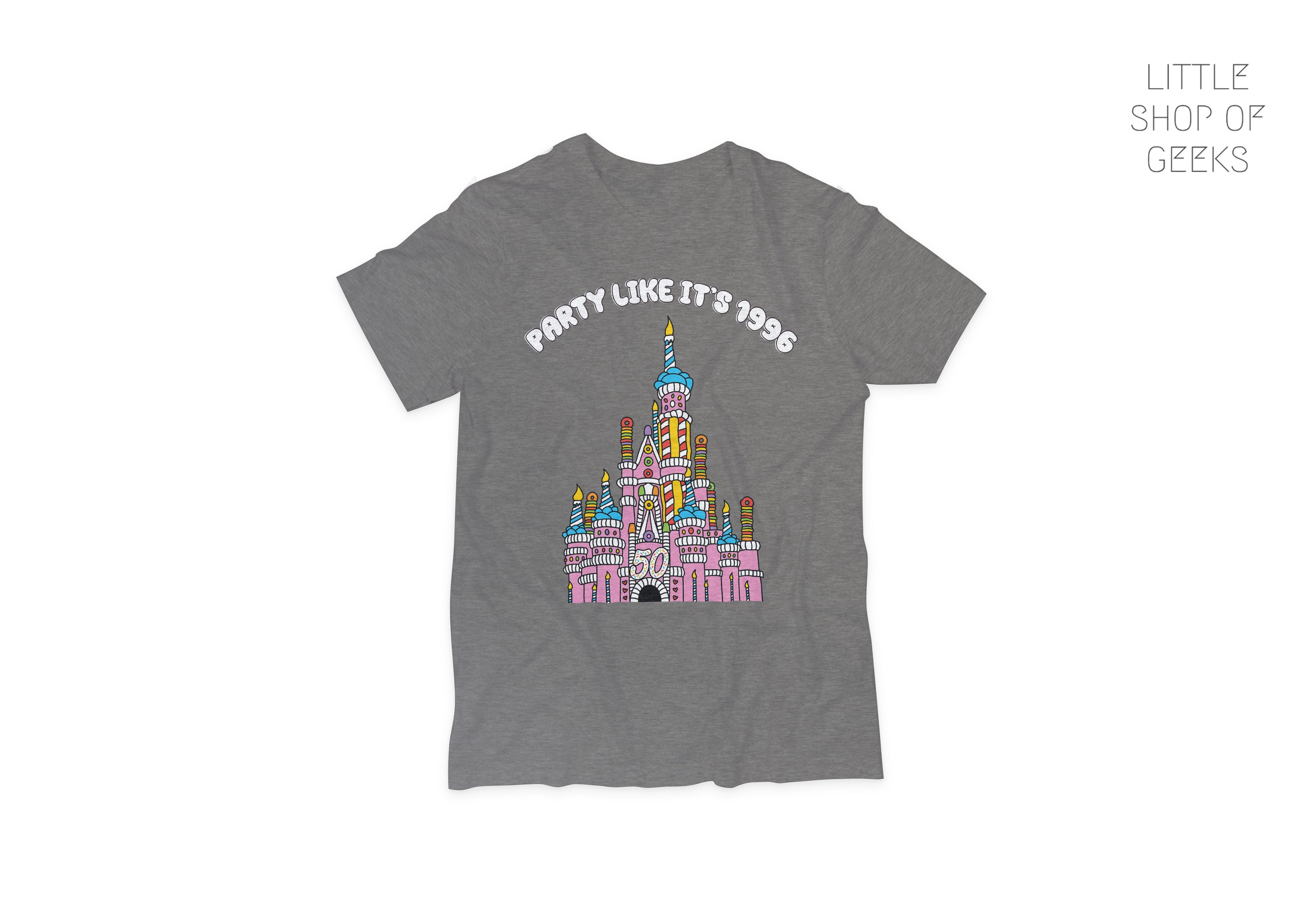 50th Anniversary Cake Castle Party Like It's 1996 Unisex Jersey Short Sleeve Tee